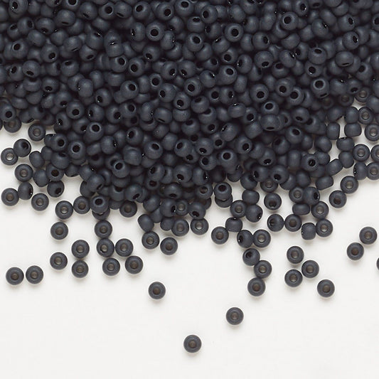 11 Seed Bead Matte Black