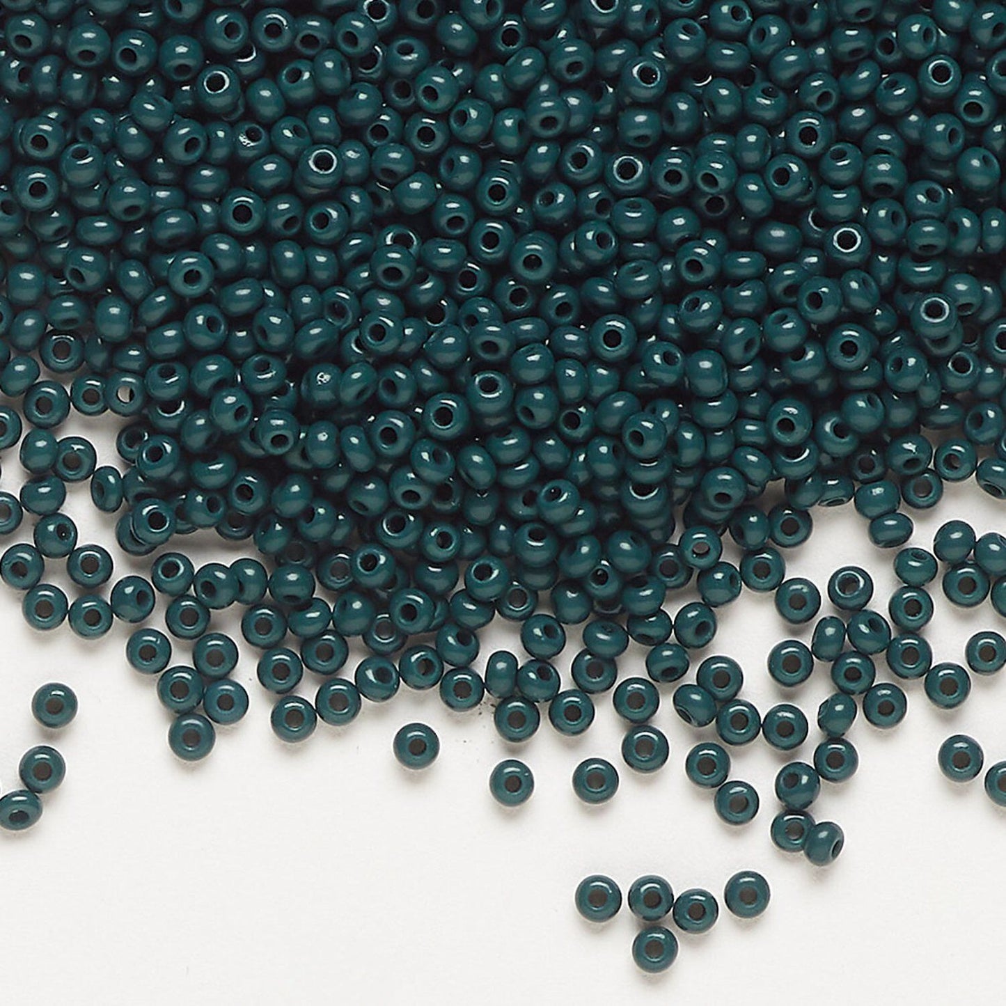 11 Seed Bead Opaque Emerald Green