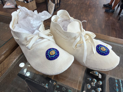 Beaded Moccasins Sz 8