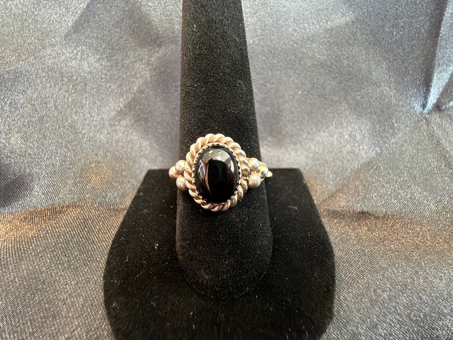 Onyx/Sterling Silver (Size 10)