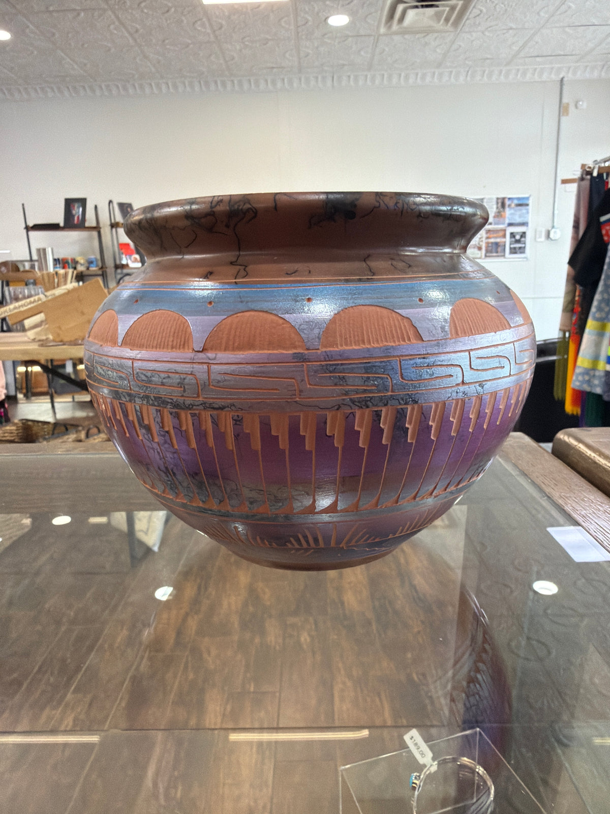 Horse Hair Pottery by Marlene Grey (Navajo)