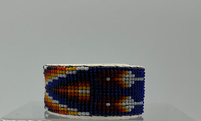 Beaded Cuff Bracelet Royal Blue