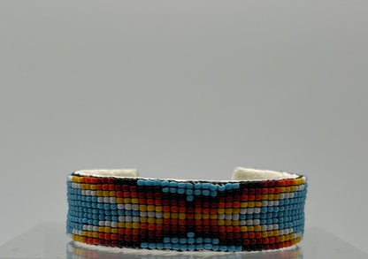 Beaded Bracelet Light Blue