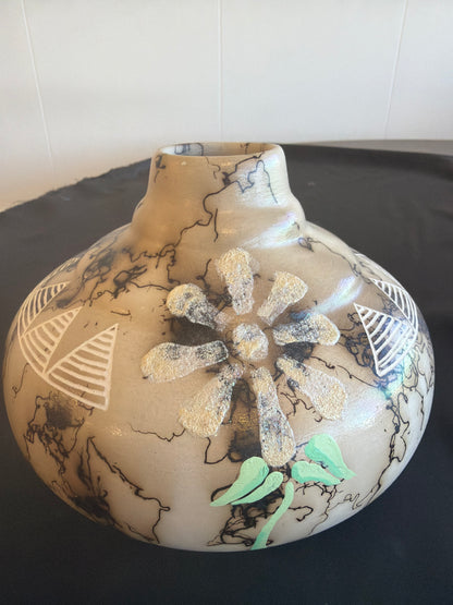 Horsehair Pottery - Flower