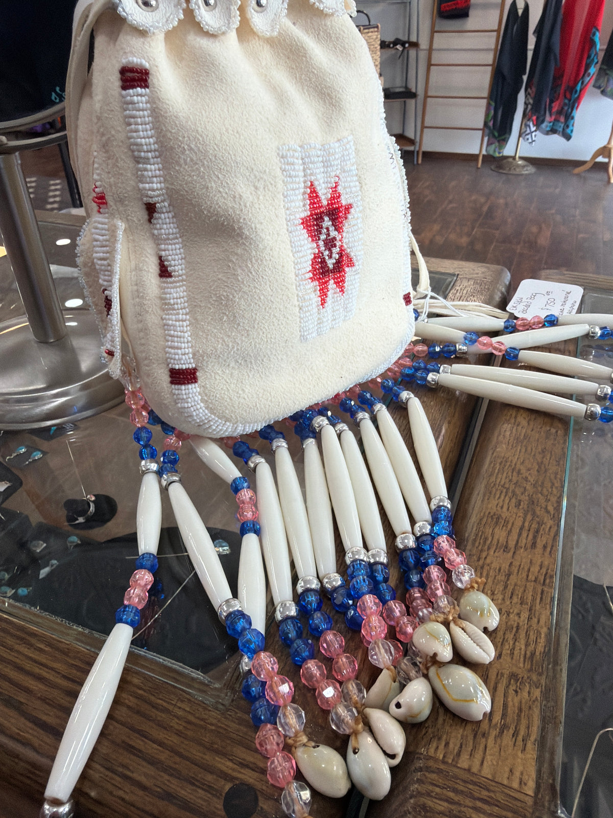Elk Skin Beaded Bag