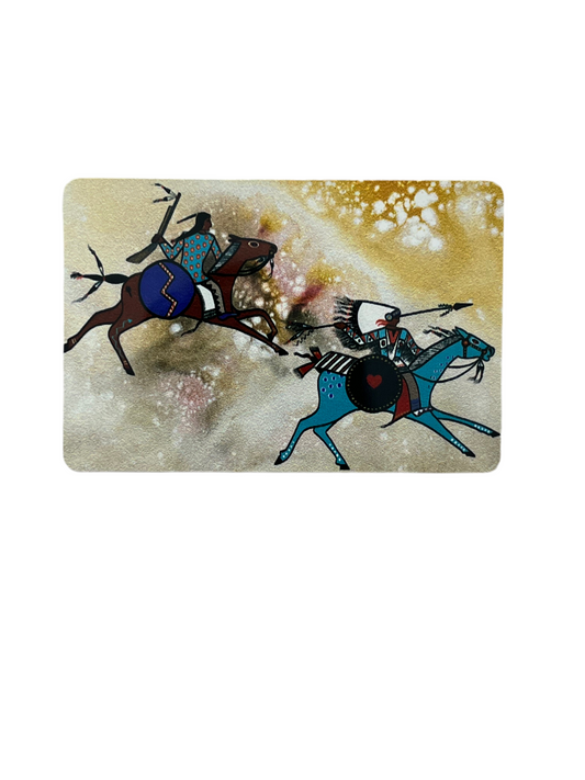 Traci Rabbit Aluminum Magnet; “Legends We Ride”, 2x3”