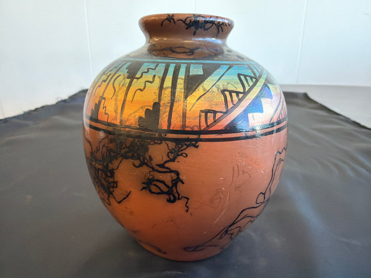 Horsehair Pottery - Peacock