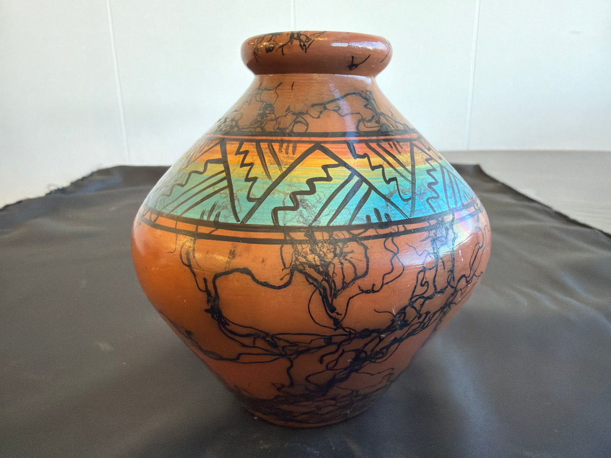 Horsehair Pottery - Peacock