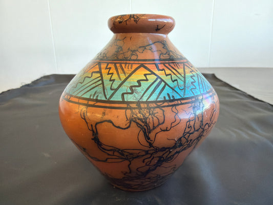 Horsehair Pottery - Peacock