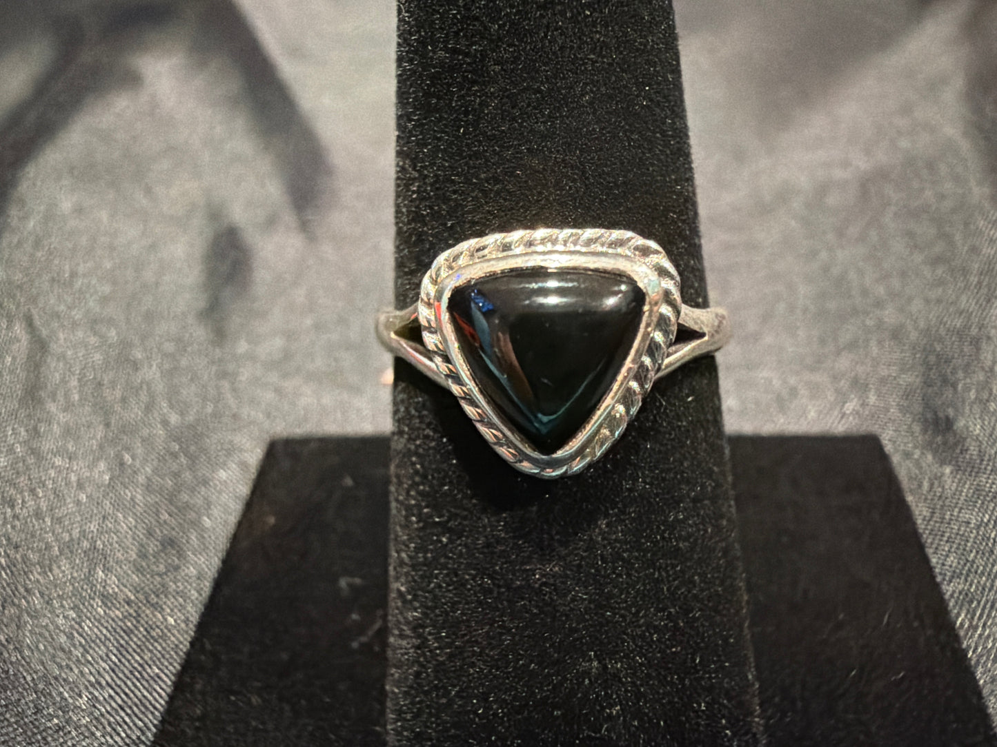 Onyx/Sterling Silver (Size 8)