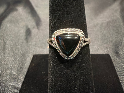 Onyx/Sterling Silver (Size 8)