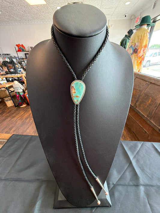 Pilot Mtn. Turquoise/ Sterling Silver Bolo