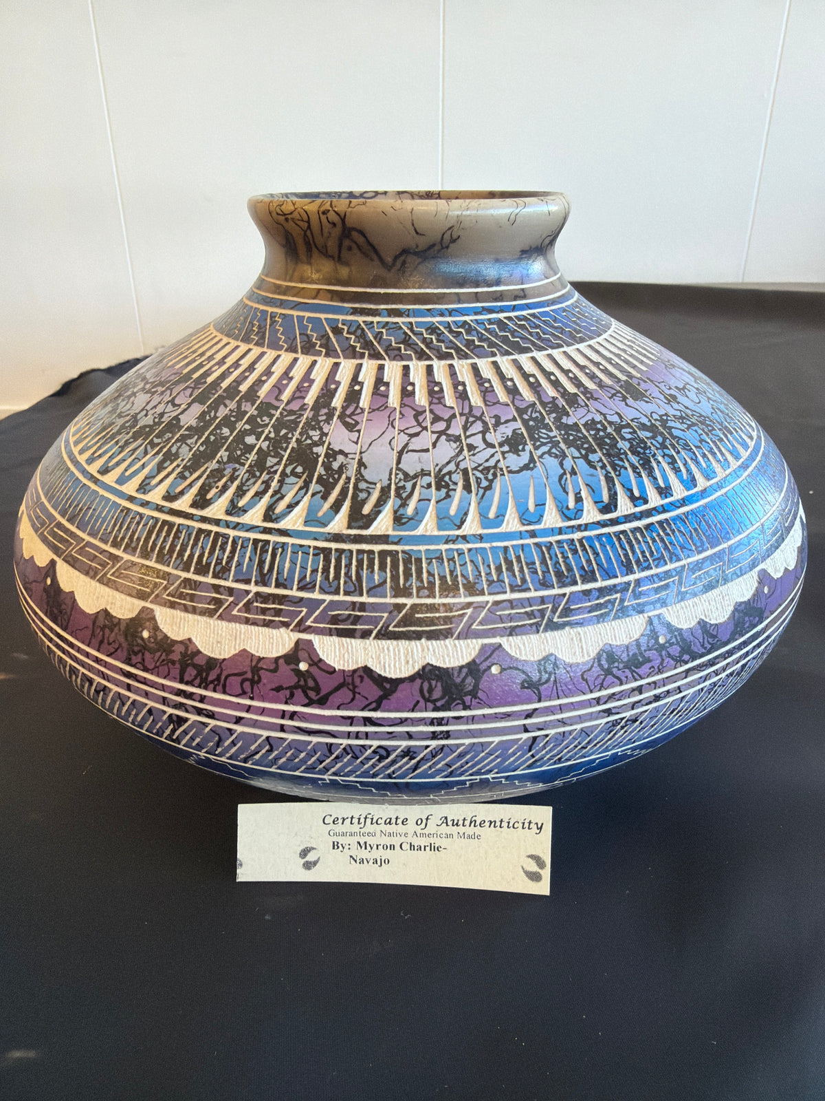 Horsehair Pottery - Myron C. (Navajo)