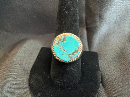 Turquoise/Sterling Silver Ring (Size 10 3/4)