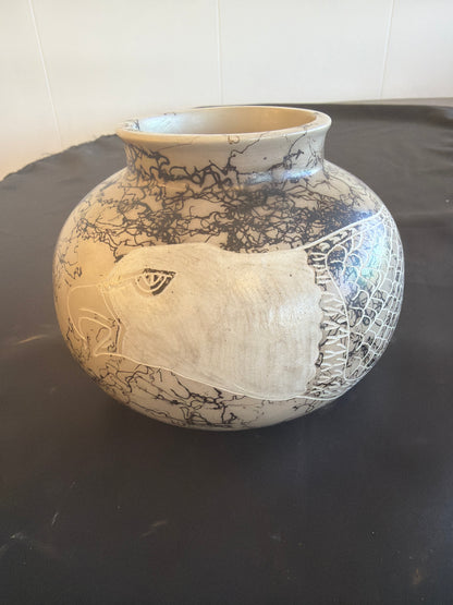 Horsehair Pottery - Earnest J. (Navajo)