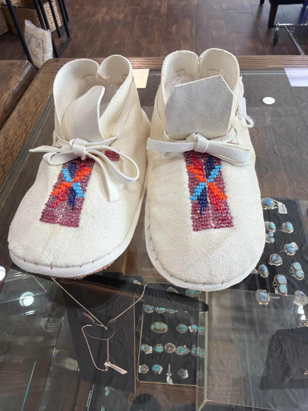 Beaded Children’s Moccasins Sz 9-10