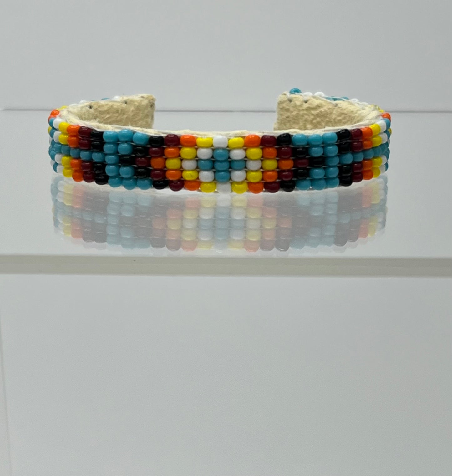 Beaded Baby Cuff Bracelet; Turquoise