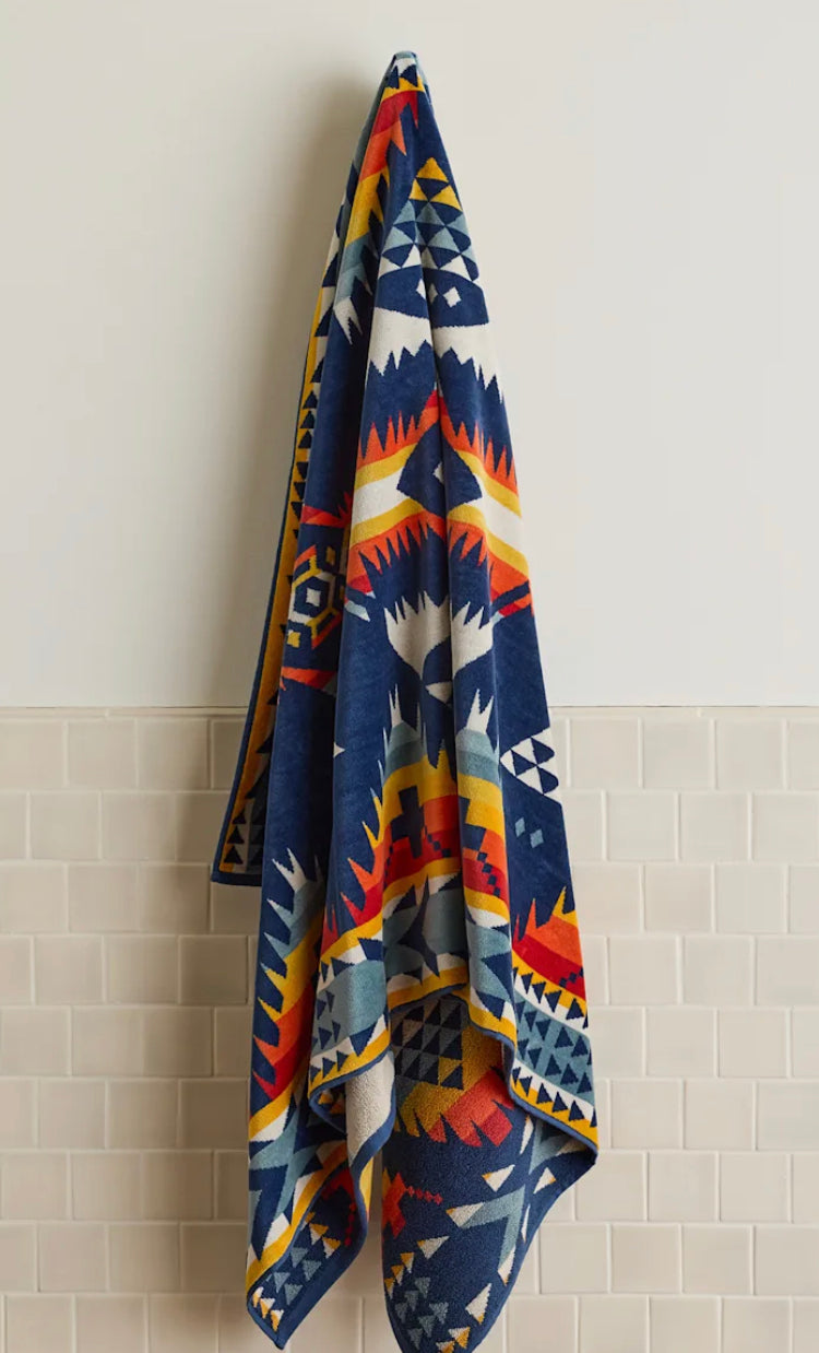 Pendleton Spa Towel; Nehalem Navy