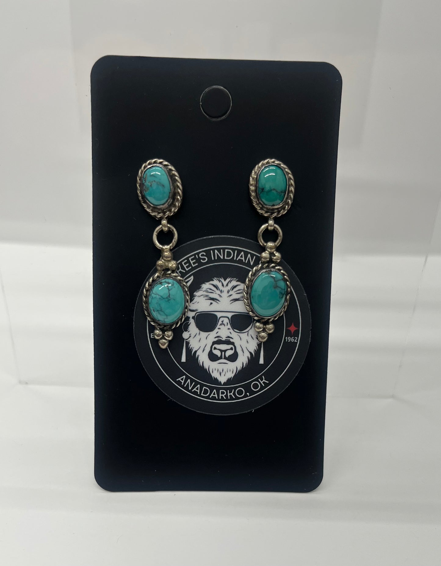 Turquoise and Sterling Silver Earrings