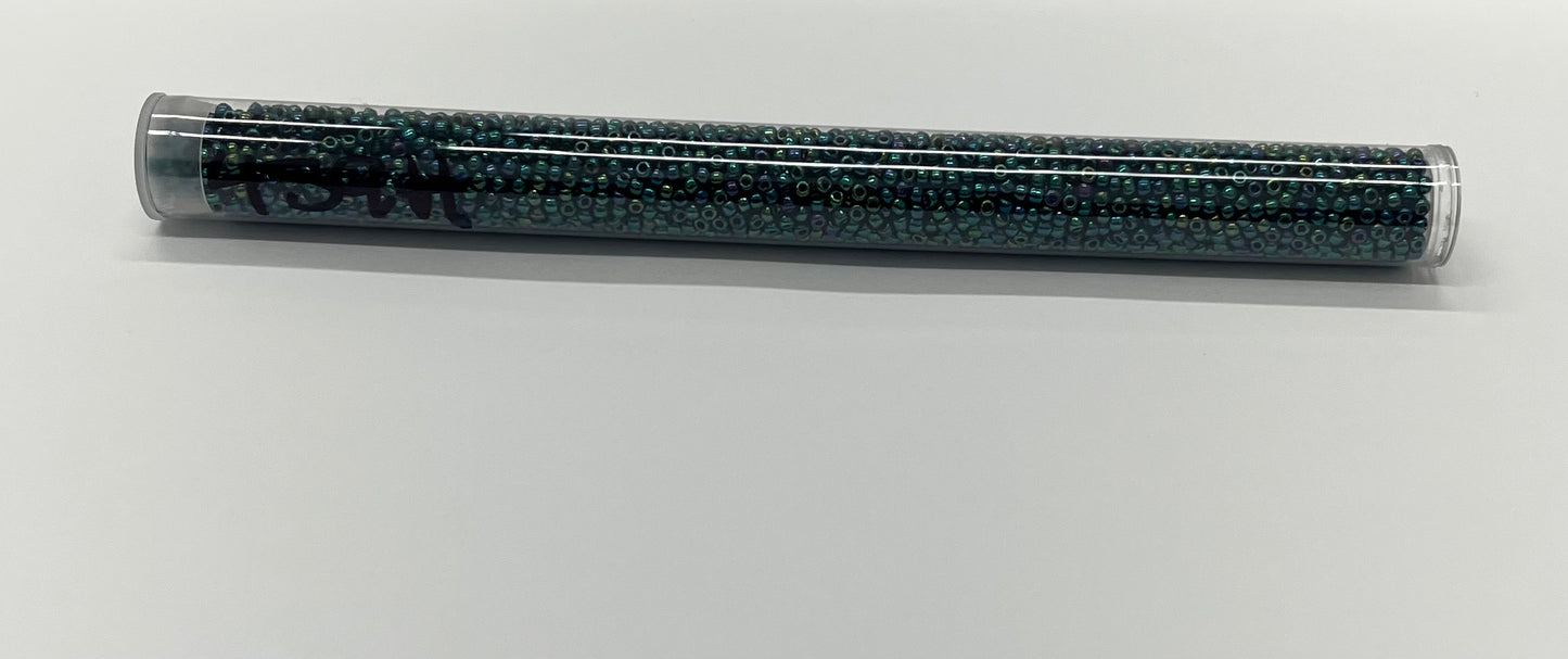 11 Seed Beads #459H Iridescent Sea Green