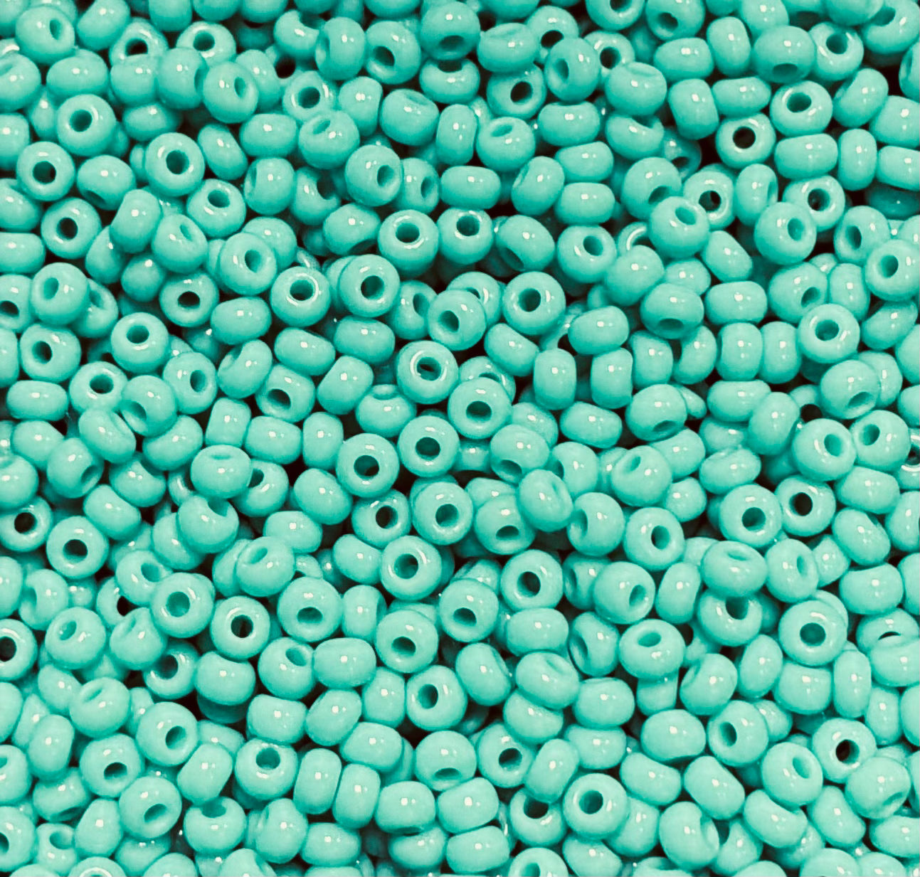 11 Seed Bead Opaque Sea-foam Green