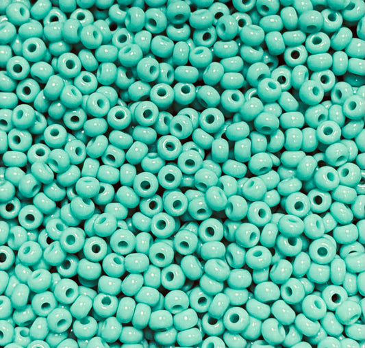 11 Seed Bead Opaque Sea-foam Green