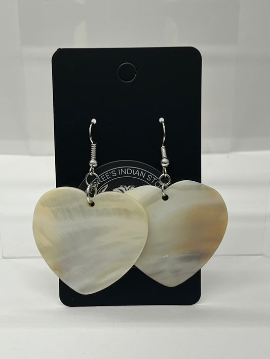 Heart Shaped Shell Earrings
