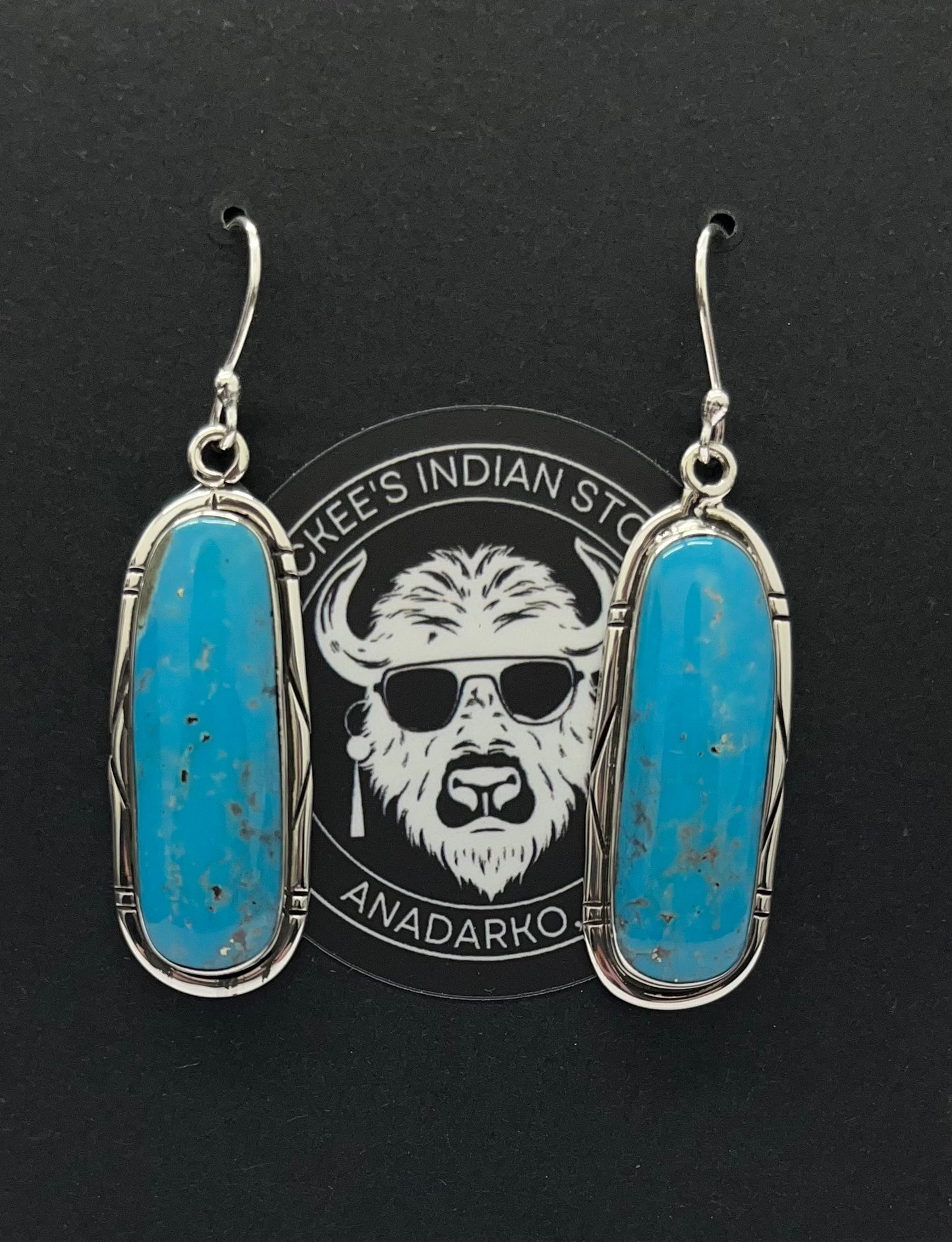 Turquoise and Silver Earrings