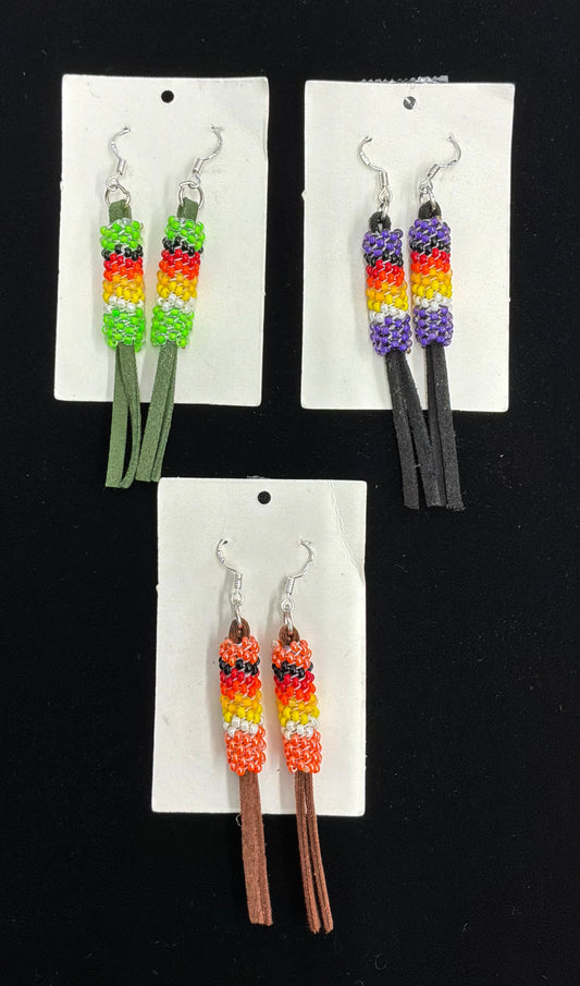 Beaded Peyote Stitch Earrings