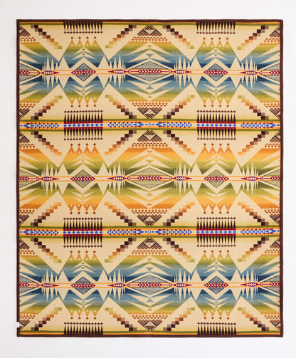 Pendleton Jacquard Unapped Robe Blanket; Mystic Lake