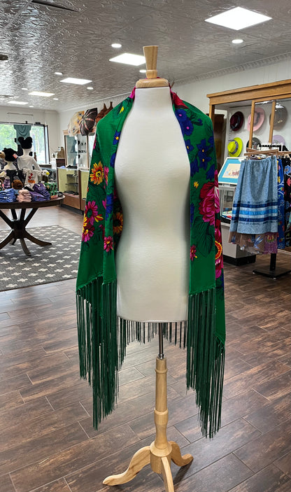 Kokum Shawl; Kelly Green