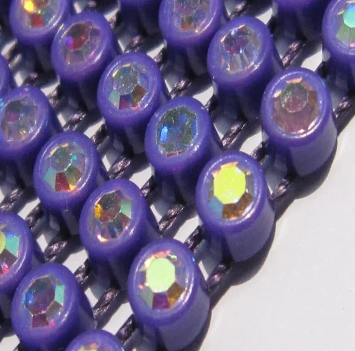 Rhinestone Banding; SS6 AB Purple (per yard)