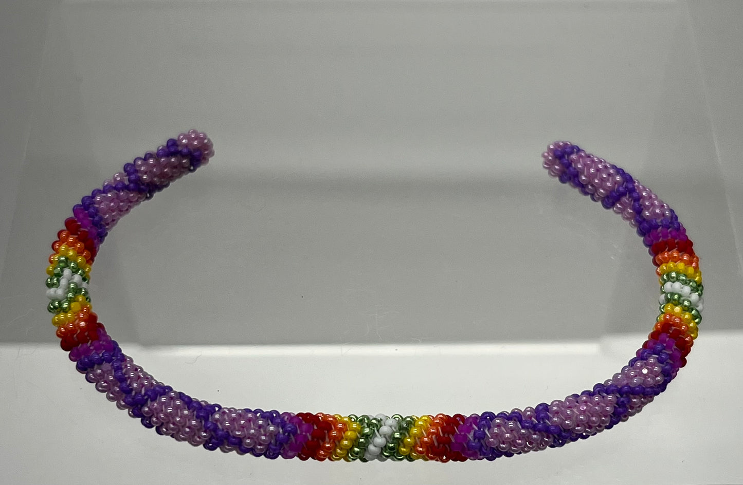 Beaded Bracelet; Lavender