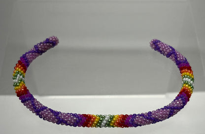 Beaded Bracelet; Lavender