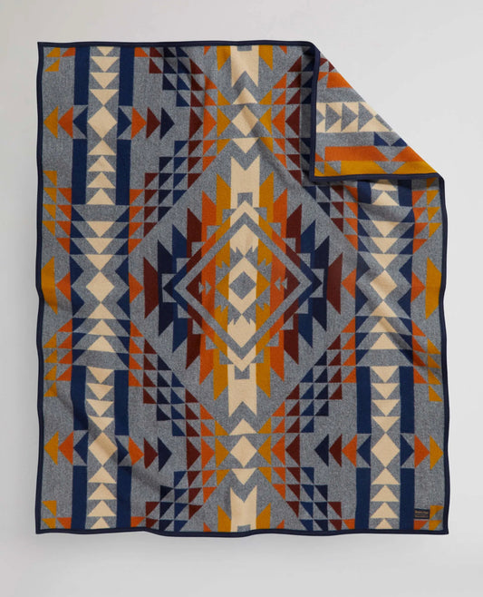 Pendleton Jacquard Napped Throw; Smith Rock Grey Mix