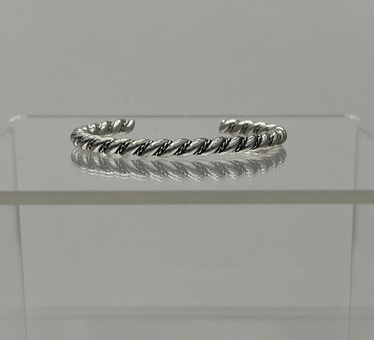 Baby Bracelet; Sterling Silver Rope Design