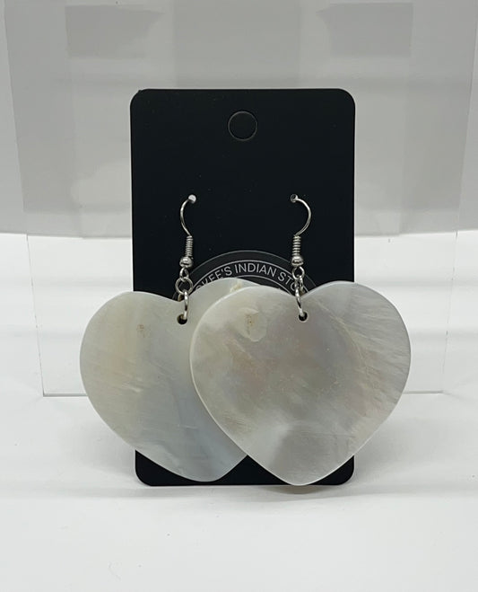 Heart Shaped Shell Earrings