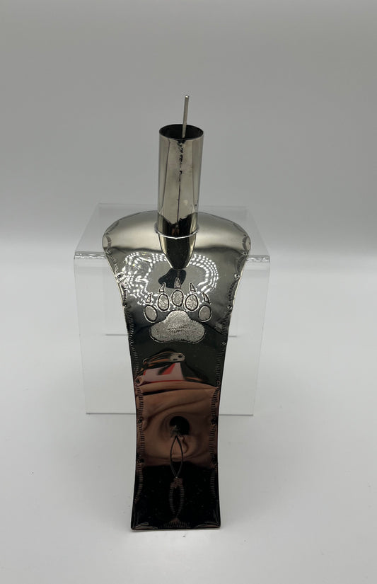 Charley Johnson German Silver Roach Spreader; Bear Claw