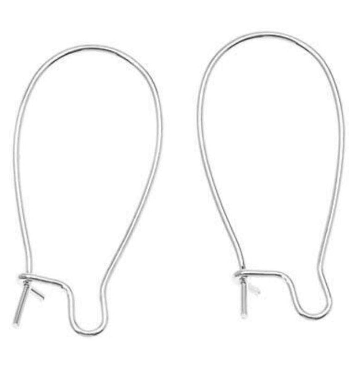 Kidney Shaped Ear Wires (5 pair)