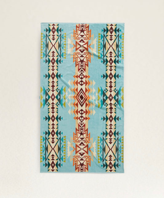 Pendleton Spa Towel; Highland Peak Aqua