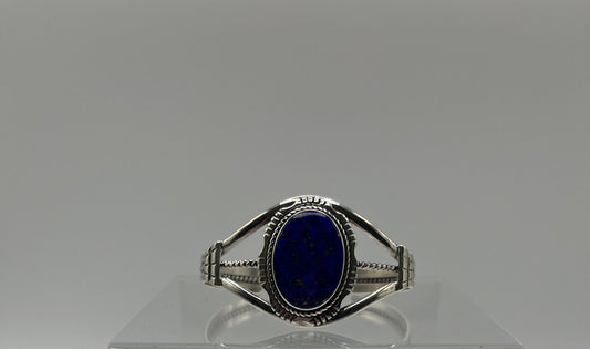 Lapis Lazuli and Sterling Silver Bracelet