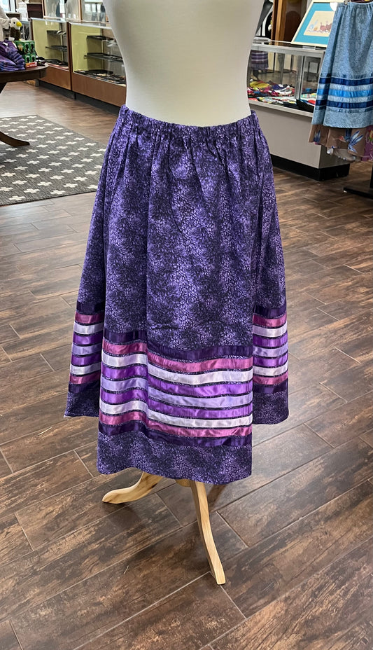 Adult Ribbon Skirt; Waist 32”, Purple