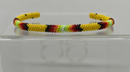 Beaded Bracelet; Gold