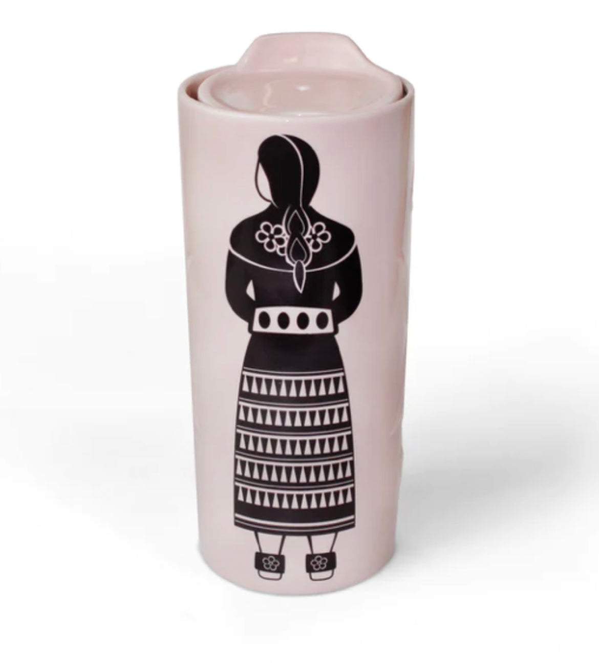 Eighth Generation Jingle Dress Double Wall Ceramic Tumbler
