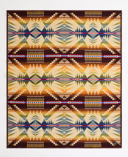 Pendleton Jacquard Unapped Robe Blanket; Mystic Lake