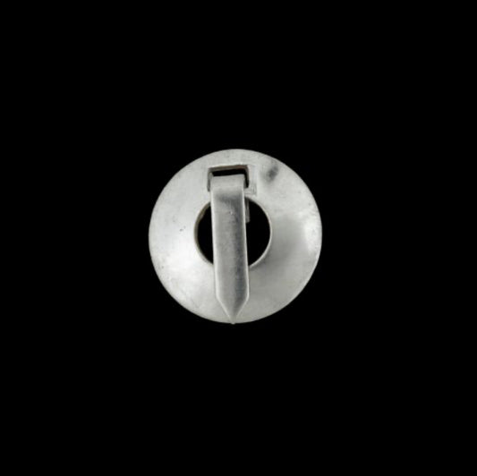 5/8” Washer Brooches; Plain, German Silver