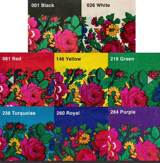 XXL Floral Scarf 60” x 60”
