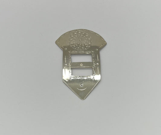 German Silver Scarf Slide