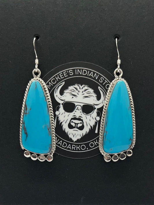 Turquoise and Silver Earrings