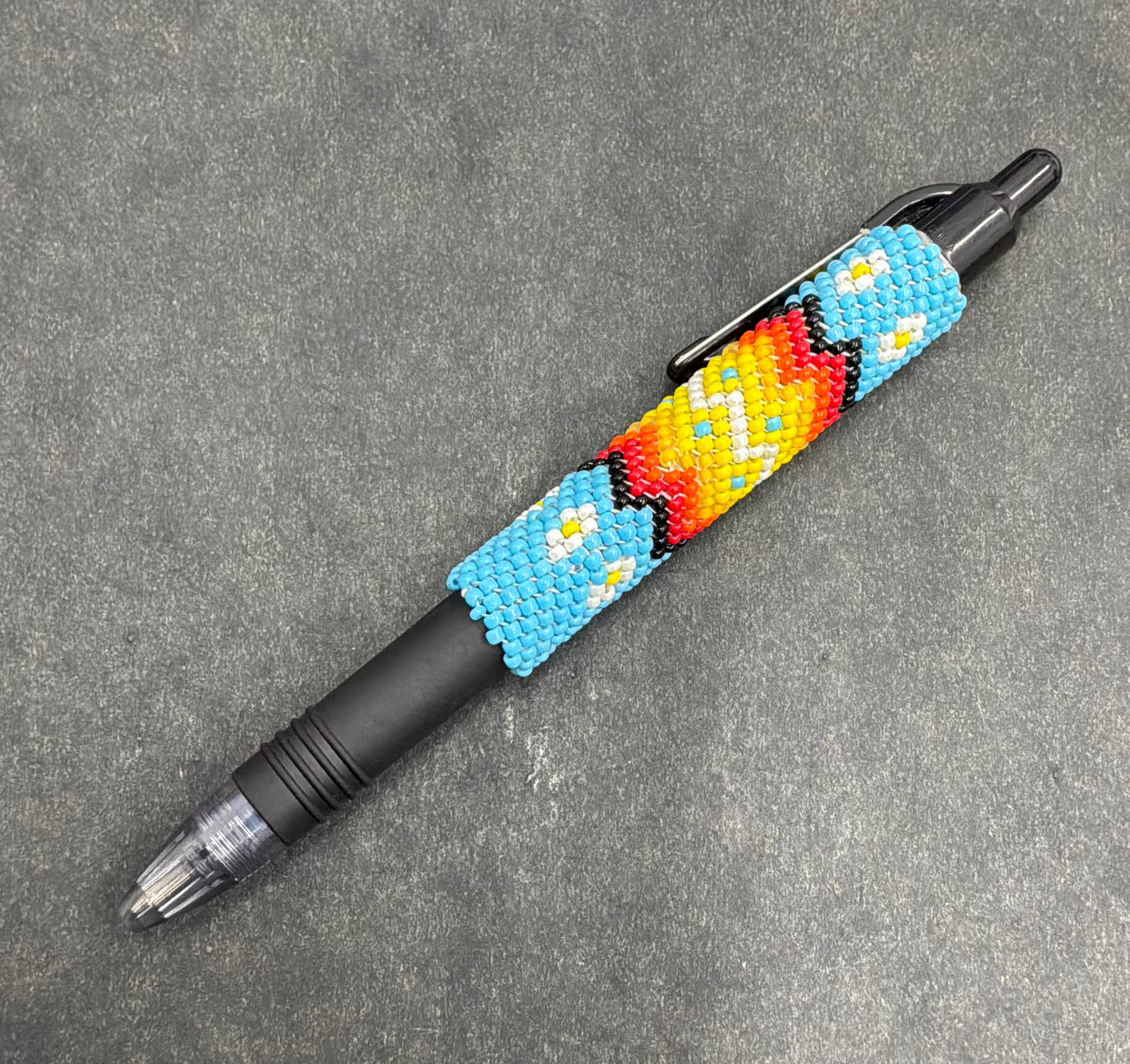 Beaded Pen - Light Blue